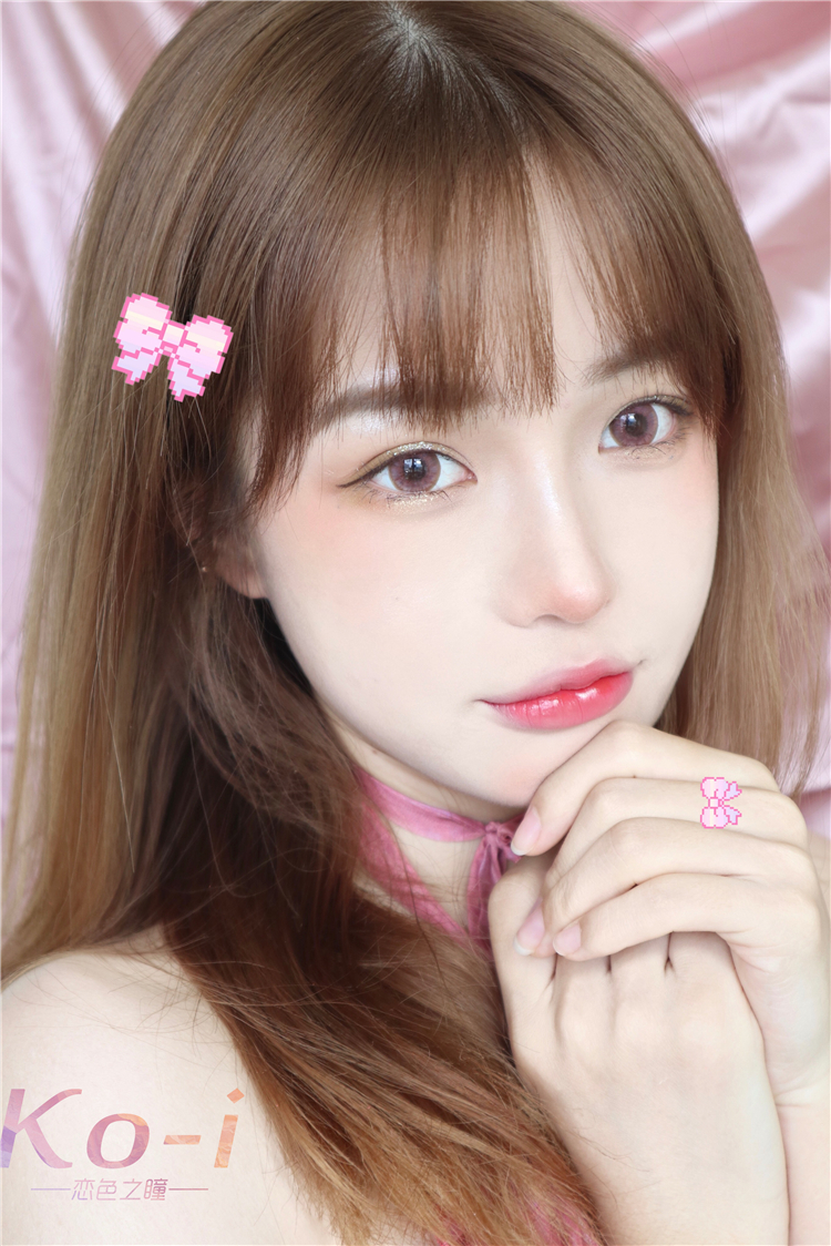 winni温妮 sako pink 年抛显著增大日常美瞳 粉色 - 恋色之瞳 - 混血