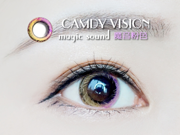 Candy vision魔音粉色美瞳佩戴图 Candy vision魔音粉色美瞳佩戴图