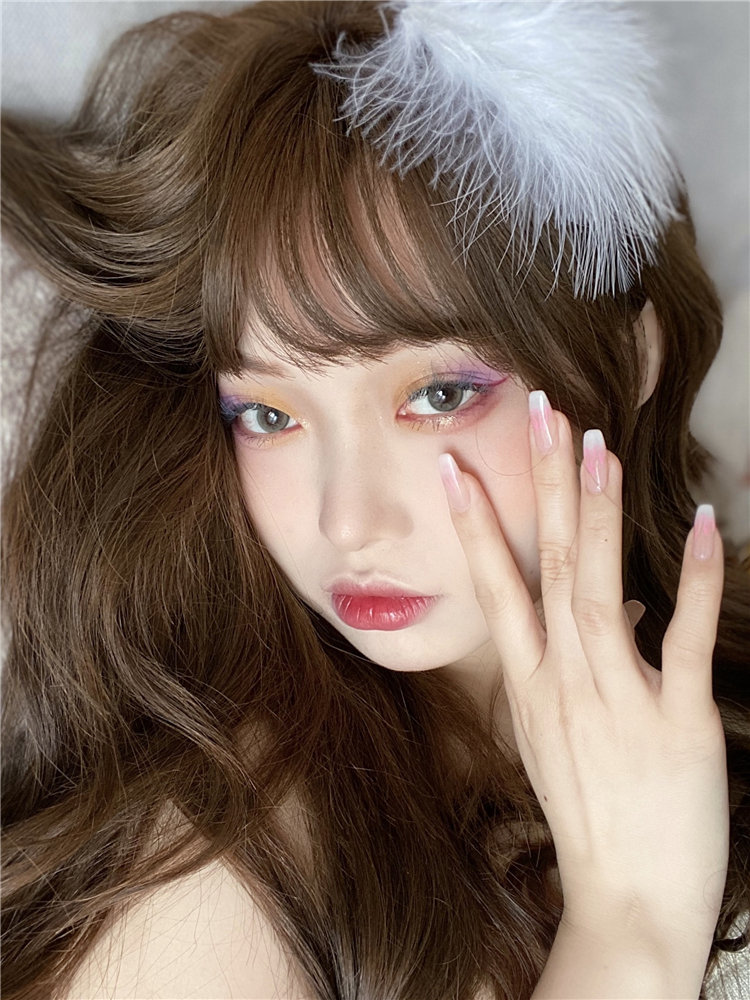 momokocon美瞳官网现货 初见月浅棕 年抛自然直径日常美瞳 棕色