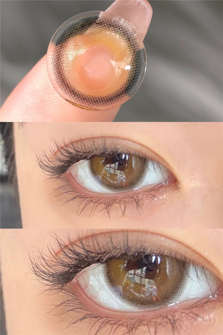 peachcon milkbaby brown奶包棕 年抛略微增大日常美瞳 棕色