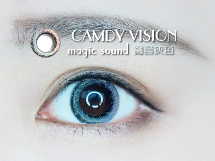 Candy vision魔音灰色美瞳佩戴图 Candy vision魔音灰色美瞳佩戴图