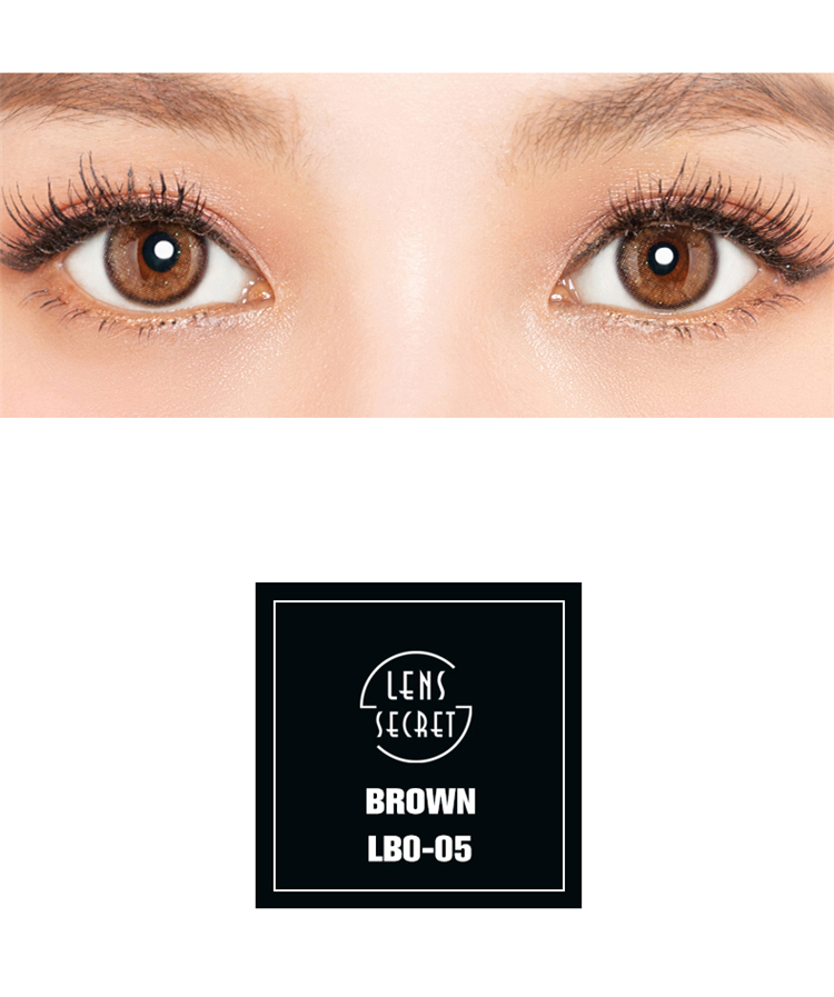 lens secret美瞳官网现货 小耀金棕 年抛略微增大日常美瞳 棕色
