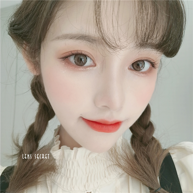 lens secret美瞳官网现货 小耀金棕 年抛略微增大日常美瞳 棕色