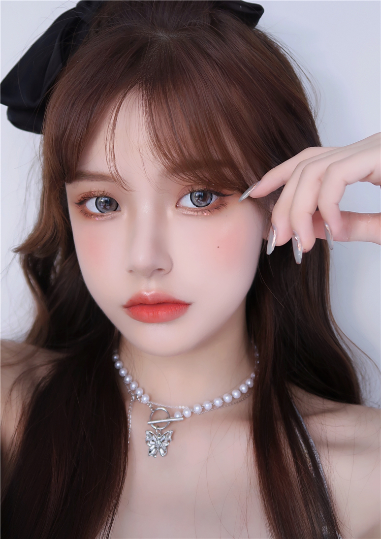 bollycon美瞳官网现货 nori酸奶爆珠 年抛显著增大混血美瞳 灰色