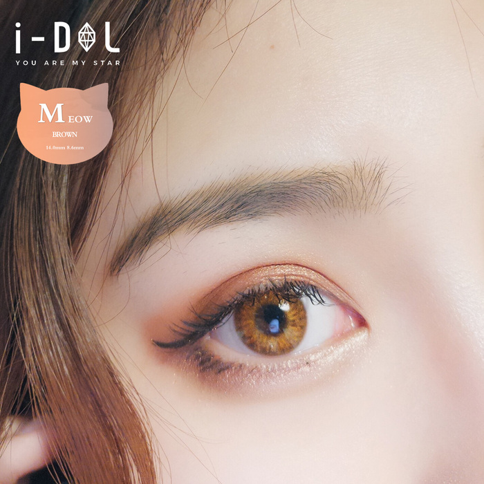 I-Dol Meow喵喵眼 棕色佩戴图 I-Dol Meow喵喵眼 棕色佩戴图