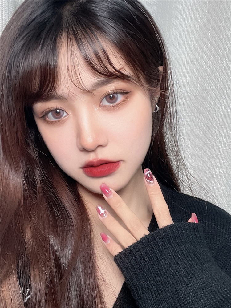 ak·annakelly 蒸馏水·粉晶 半年抛略微增大日常美瞳 粉色