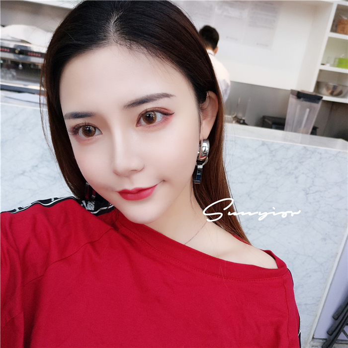 sunyior秀儿 华丽棕 珠光金粉 年抛自然直径日常美瞳 棕色